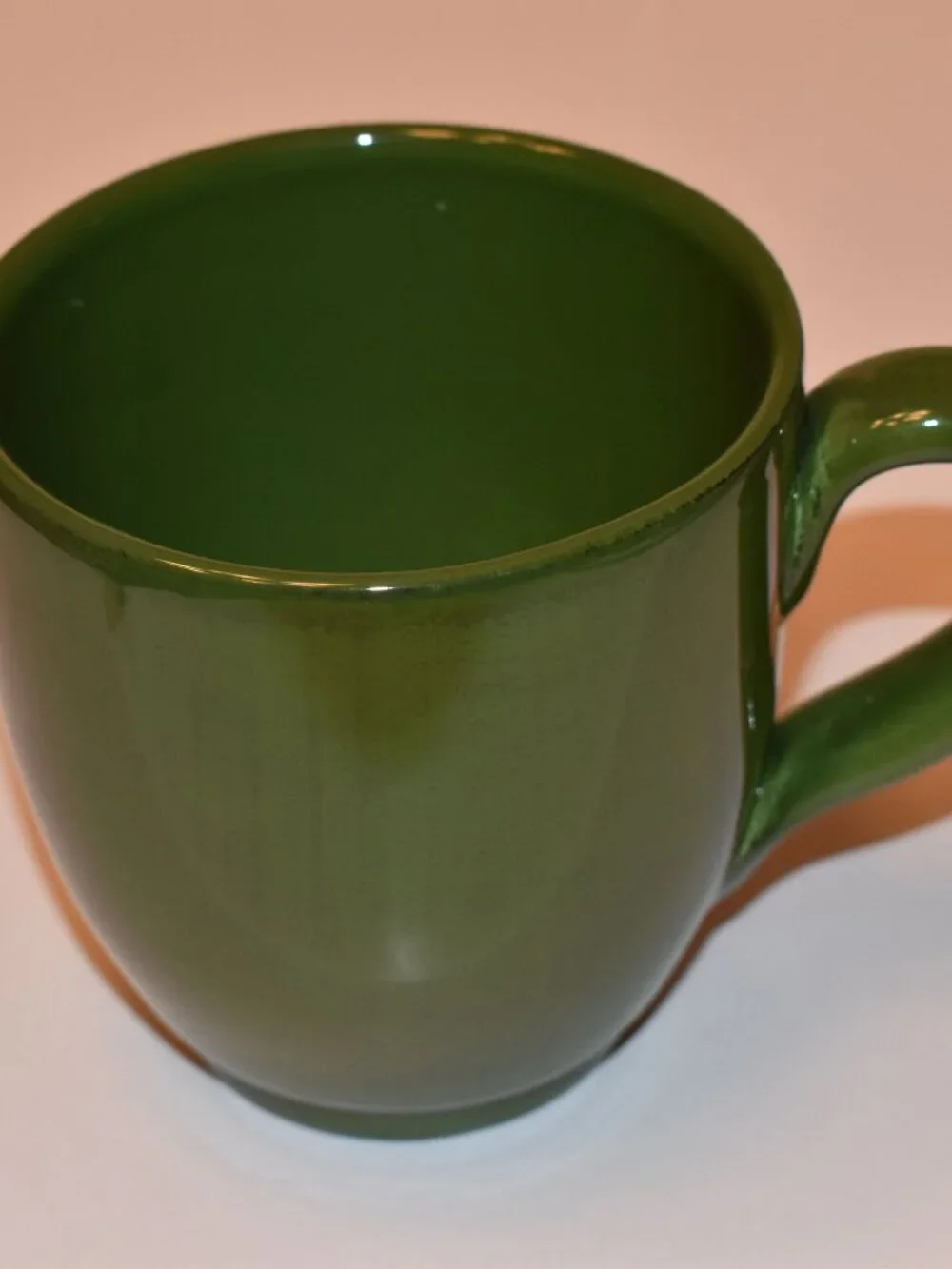 Vintage Pier 1 Imports Toscana Green Handpainted Mug Made in Italy